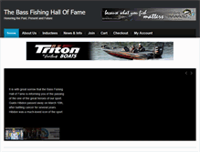 Tablet Screenshot of bassfishinghof.com